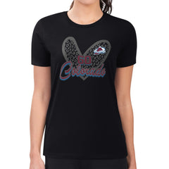 Colorado Avalanche G-III 4Her by Carl Banks Women's Super-Slim Fit Lightweight Animal Print Heart T-Shirt
