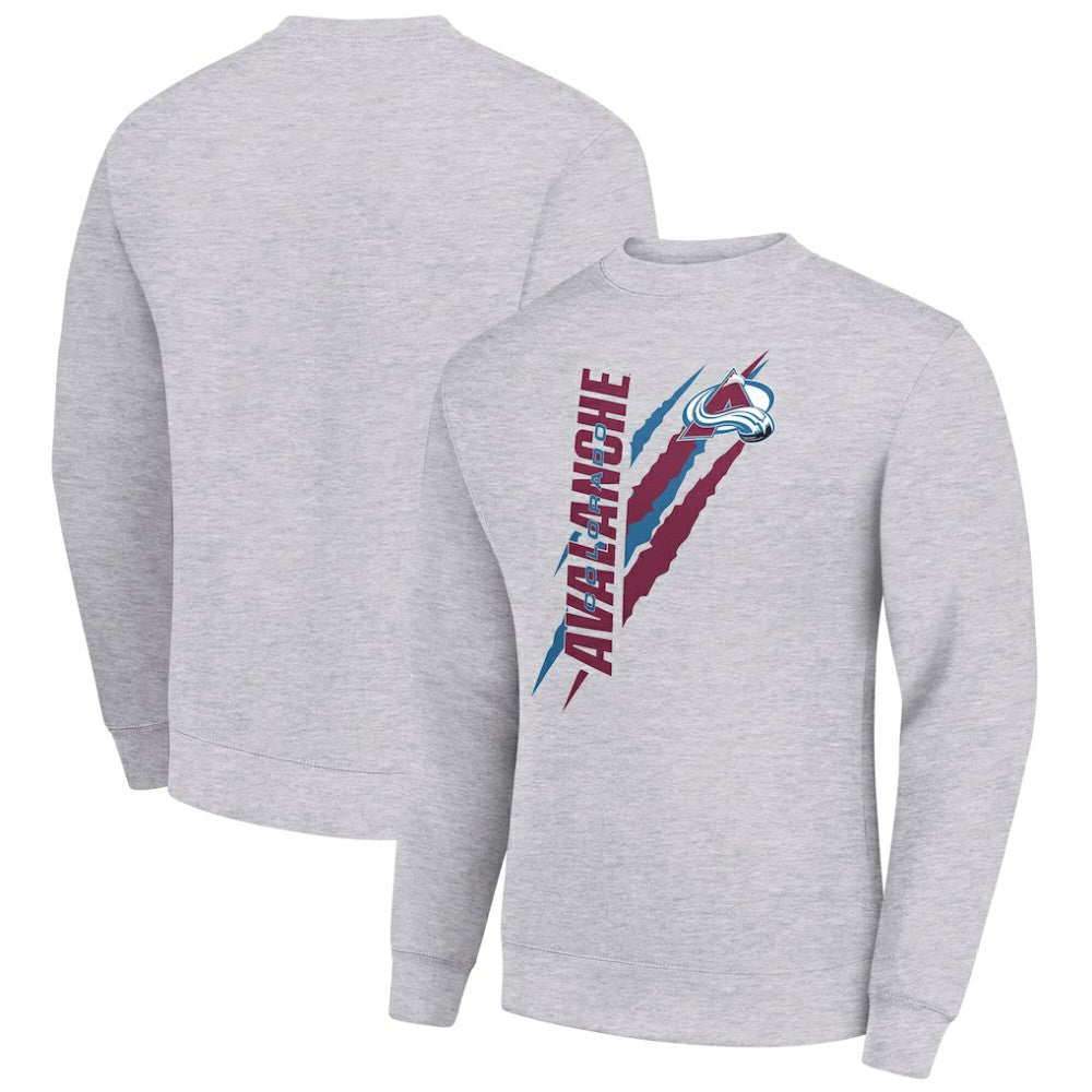 Colorado Avalanche Starter Color Scratch Pullover Sweatshirt