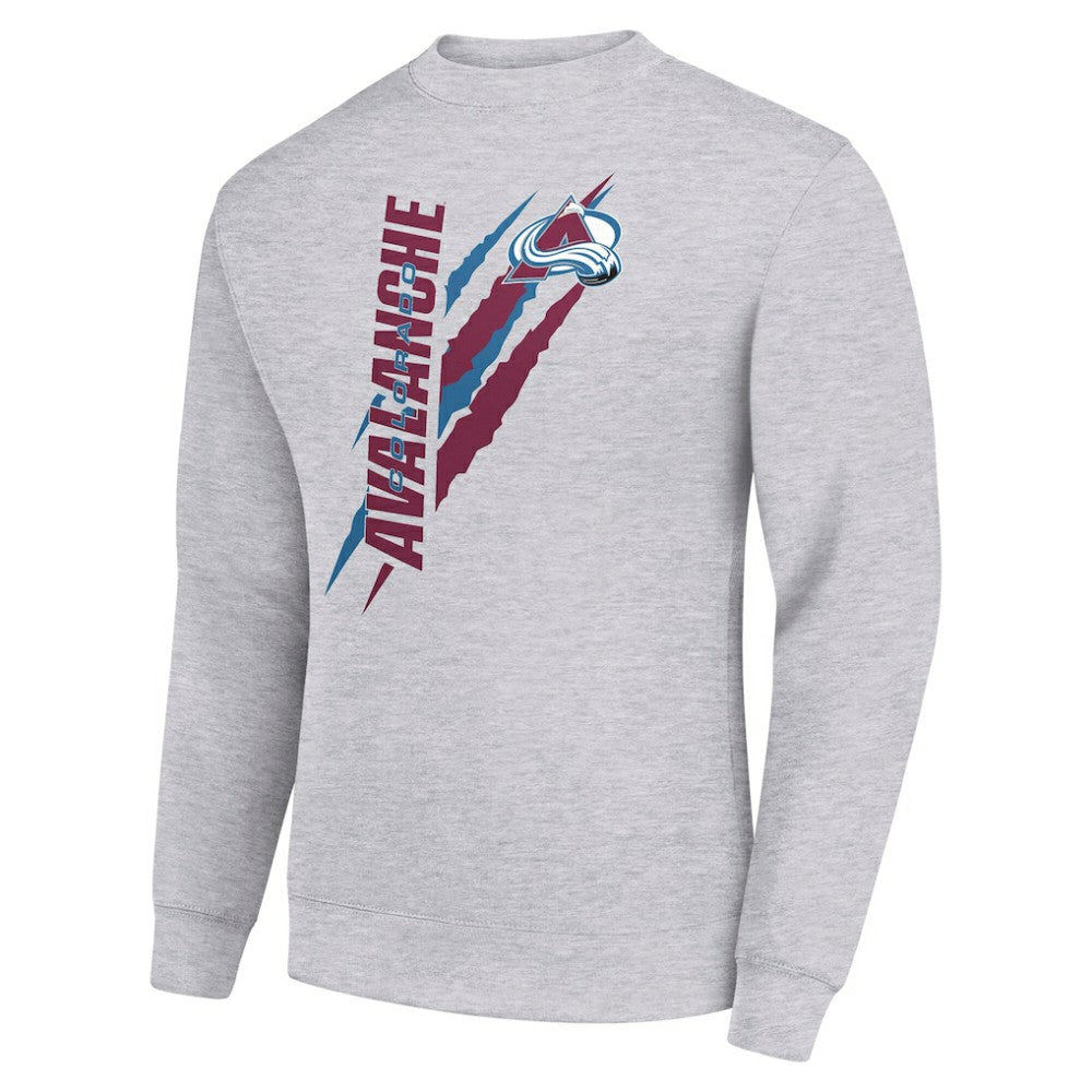 Colorado Avalanche Starter Color Scratch Pullover Sweatshirt