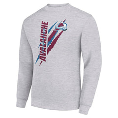 Colorado Avalanche Starter Color Scratch Pullover Sweatshirt