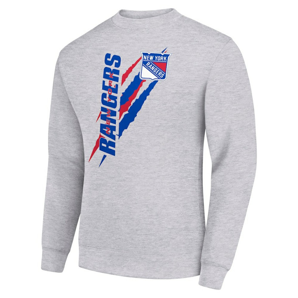 New York Rangers Starter Color Scratch Pullover Sweatshirt