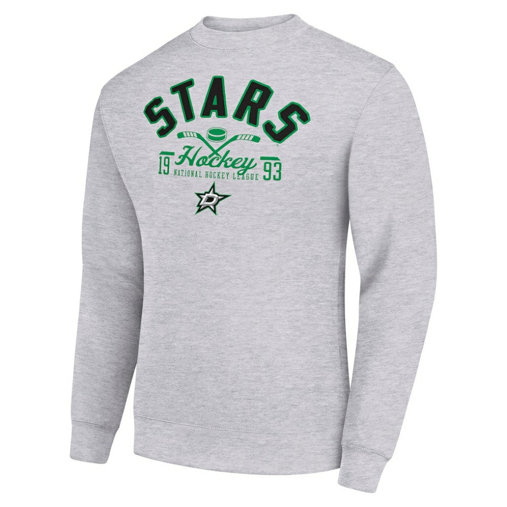 Dallas Stars Starter Stick And Puck Logo Fleece Pullover Sweatshirt