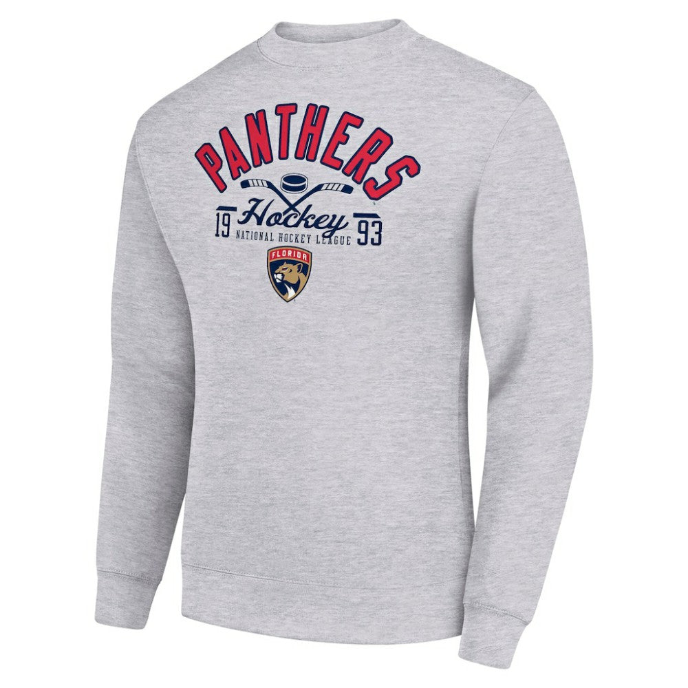 Florida Panthers Starter Stick And Puck Logo Fleece Pullover Sweatshirt