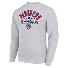Florida Panthers Starter Stick And Puck Logo Fleece Pullover Sweatshirt