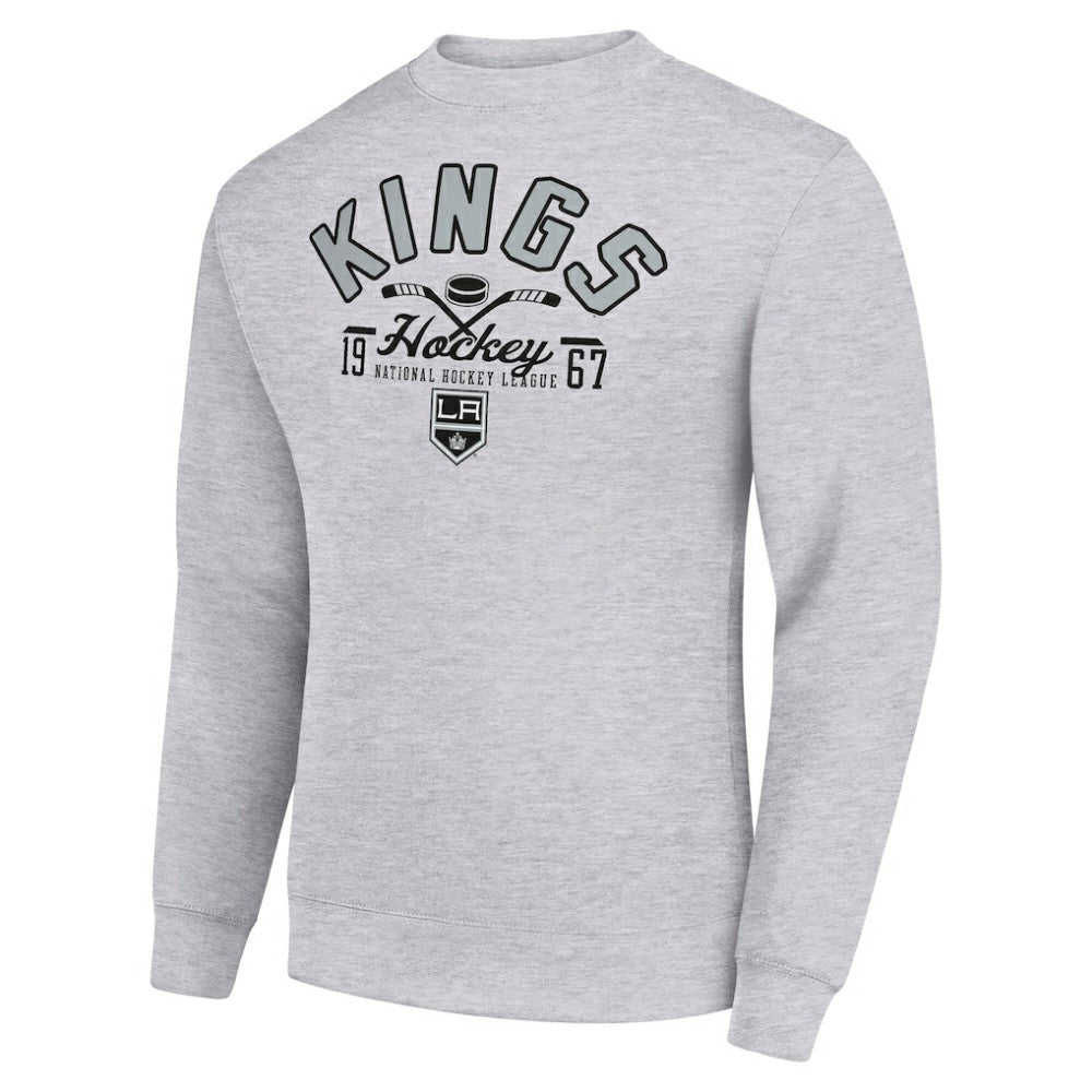 Los Angeles Kings Starter Stick And Puck Logo Fleece Pullover Sweatshirt