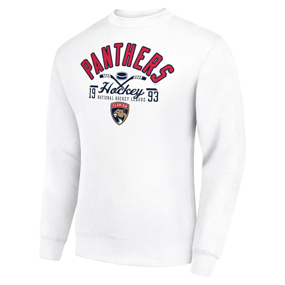 Florida Panthers Starter Stick And Puck Logo Fleece Pullover Sweatshirt