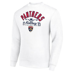 Florida Panthers Starter Stick And Puck Logo Fleece Pullover Sweatshirt