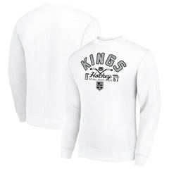 Los Angeles Kings Starter Stick And Puck Logo Fleece Pullover Sweatshirt