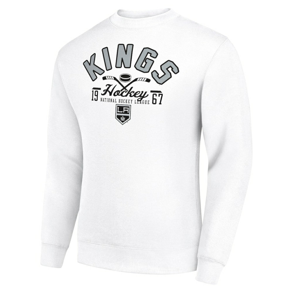 Los Angeles Kings Starter Stick And Puck Logo Fleece Pullover Sweatshirt