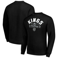 Los Angeles Kings Starter Stick And Puck Logo Fleece Pullover Sweatshirt