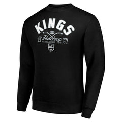 Los Angeles Kings Starter Stick And Puck Logo Fleece Pullover Sweatshirt