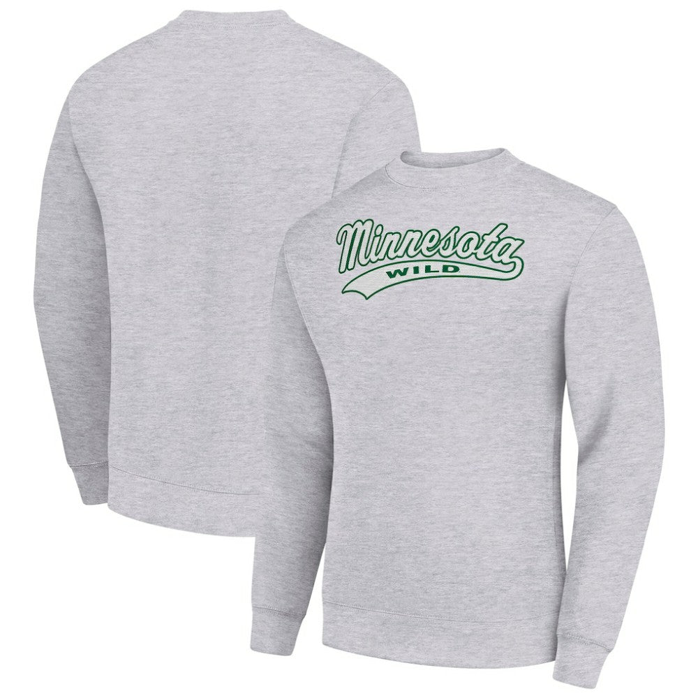 Minnesota Wild Starter  Tailsweep City Pullover Sweatshirt