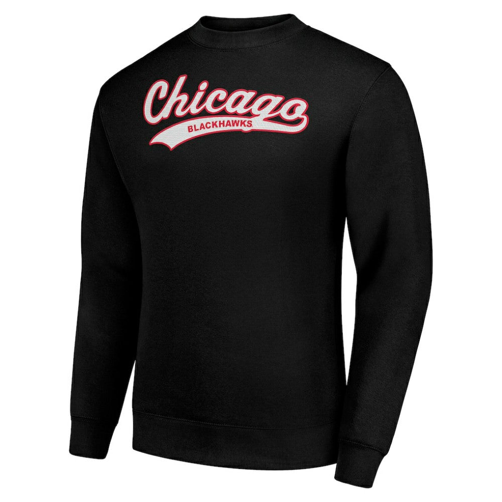 Chicago Blackhawks Starter  Tailsweep City Pullover Sweatshirt