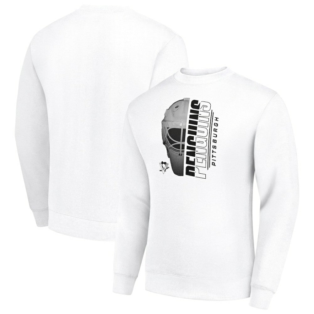 Pittsburgh Penguins Starter  Half Helmet Team Logo Pullover Sweatshirt