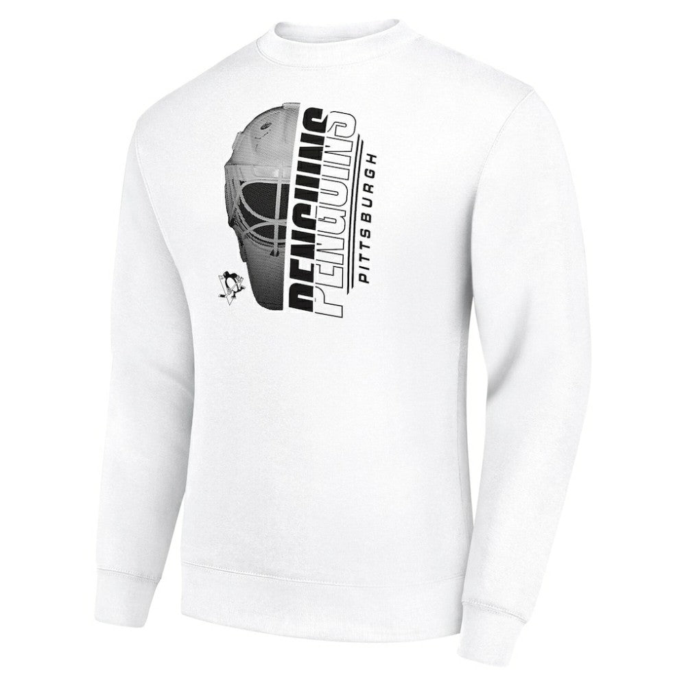 Pittsburgh Penguins Starter  Half Helmet Team Logo Pullover Sweatshirt