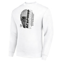 Pittsburgh Penguins Starter  Half Helmet Team Logo Pullover Sweatshirt