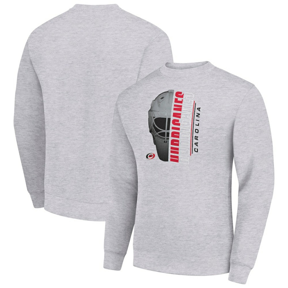 Carolina Hurricanes Starter  Half Helmet Team Logo Pullover Sweatshirt