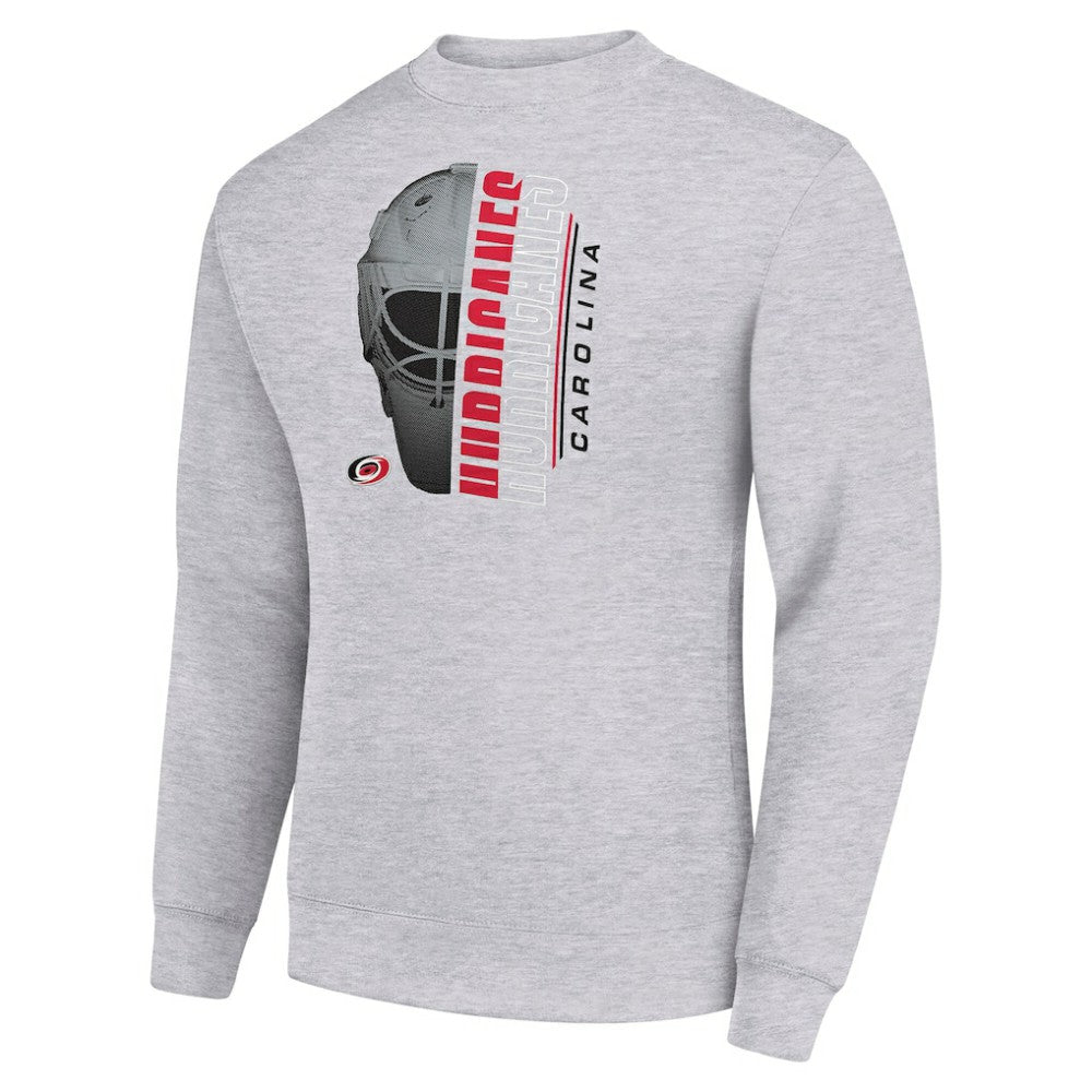 Carolina Hurricanes Starter  Half Helmet Team Logo Pullover Sweatshirt