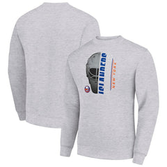 New York Islanders Starter  Half Helmet Team Logo Pullover Sweatshirt