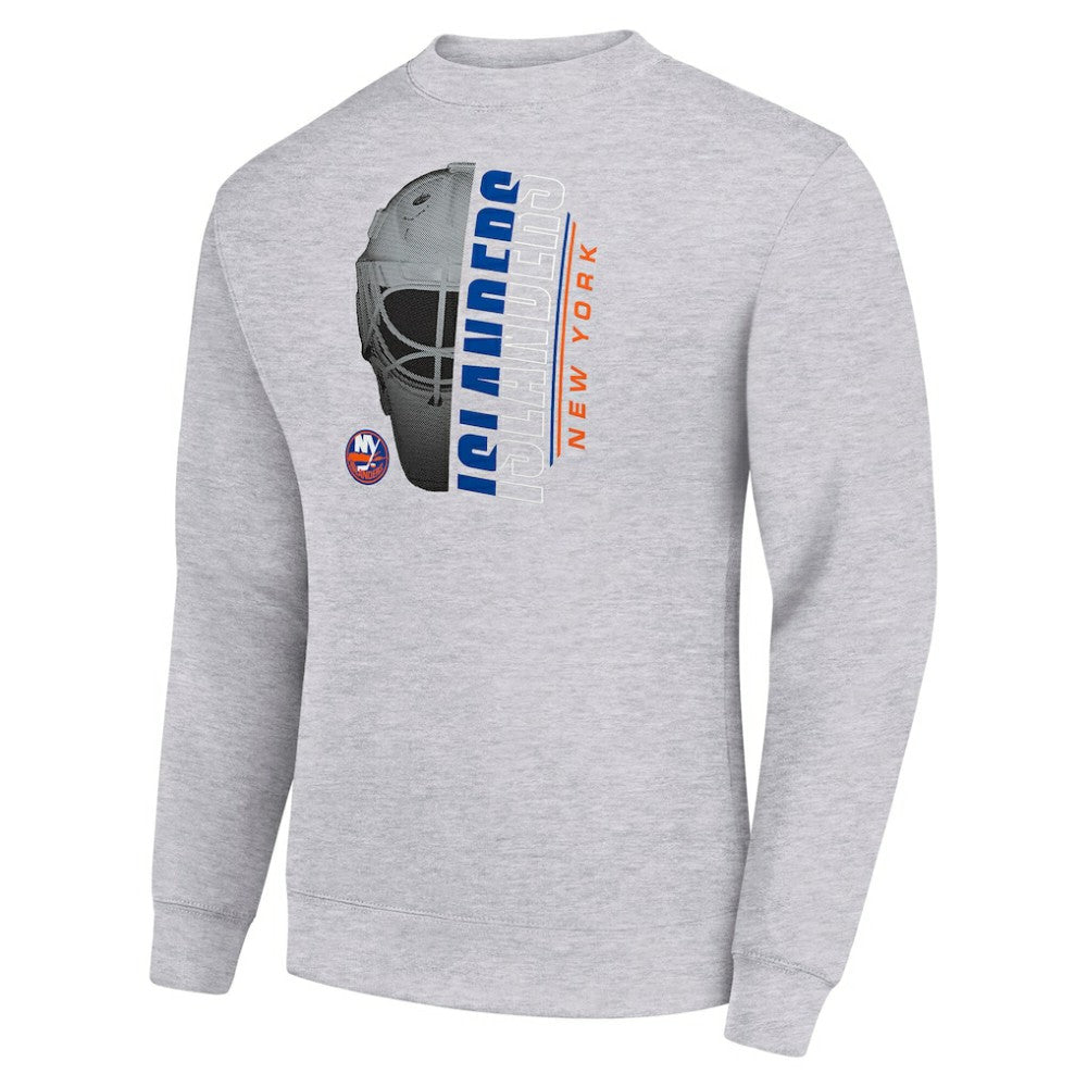 New York Islanders Starter  Half Helmet Team Logo Pullover Sweatshirt