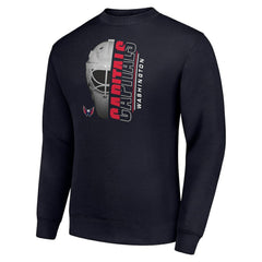 Washington Capitals Starter  Half Helmet Team Logo Pullover Sweatshirt