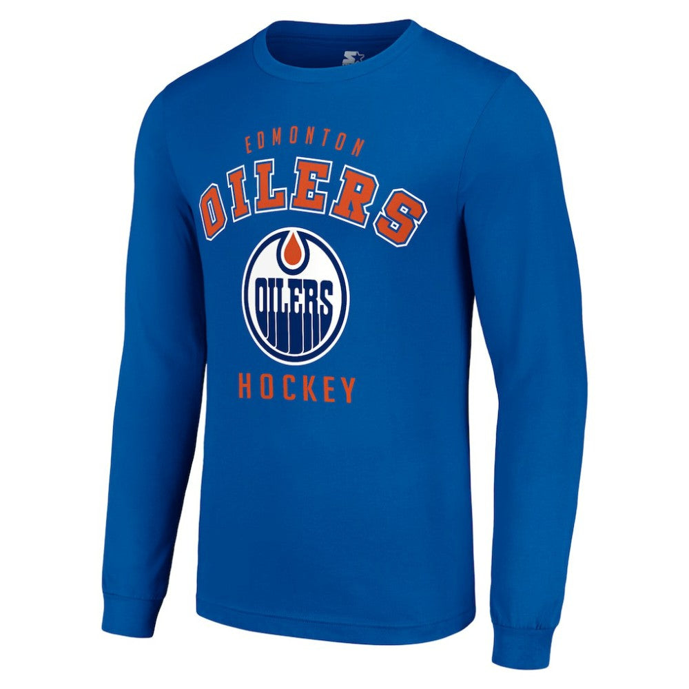 Edmonton Oilers Starter Logo Long Sleeve T-Shirt