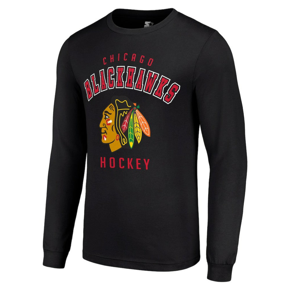Chicago Blackhawks Starter Logo Long Sleeve T-Shirt