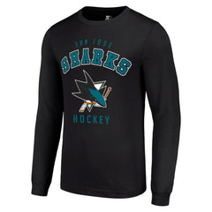 San Jose Sharks Starter Logo Long Sleeve T-Shirt