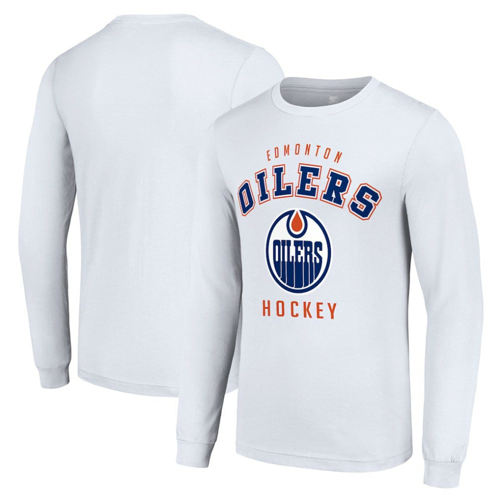 Edmonton Oilers Starter Logo Long Sleeve T-Shirt