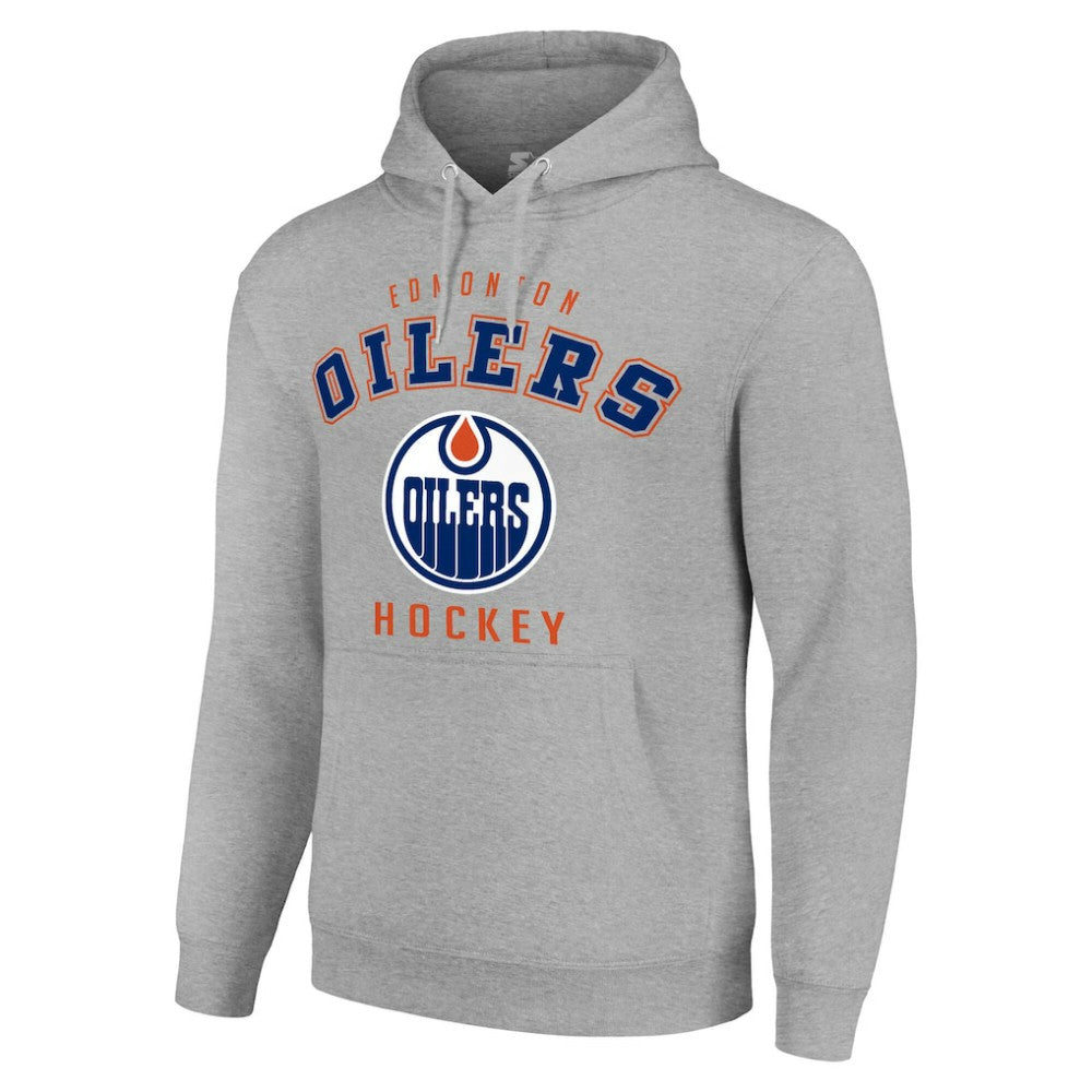 Edmonton Oilers Starter Logo Pullover Hoodie