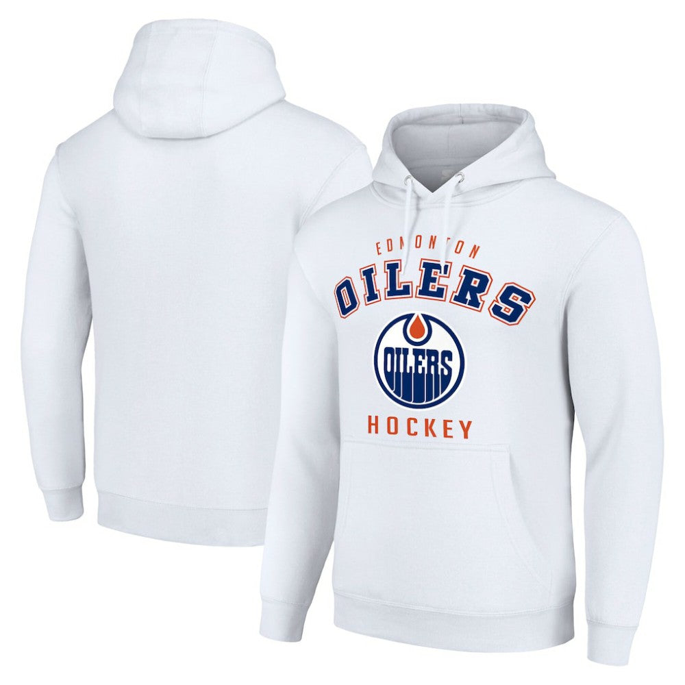 Edmonton Oilers Starter Logo Pullover Hoodie