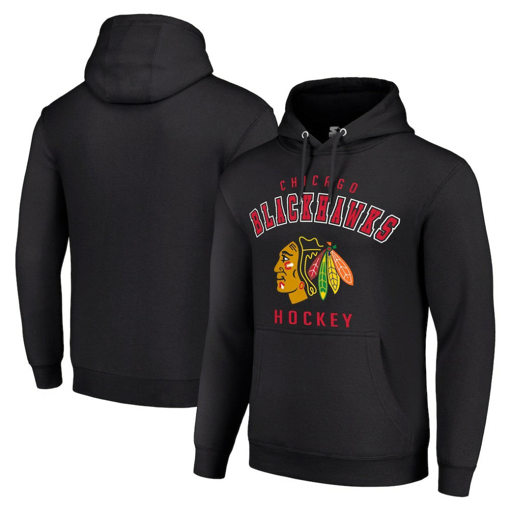 Chicago Blackhawks Starter Logo Pullover Hoodie