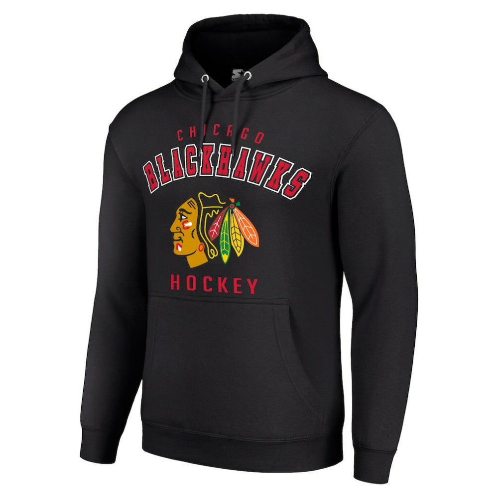 Chicago Blackhawks Starter Logo Pullover Hoodie