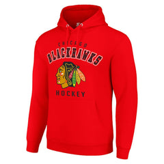 Chicago Blackhawks Starter Logo Pullover Hoodie