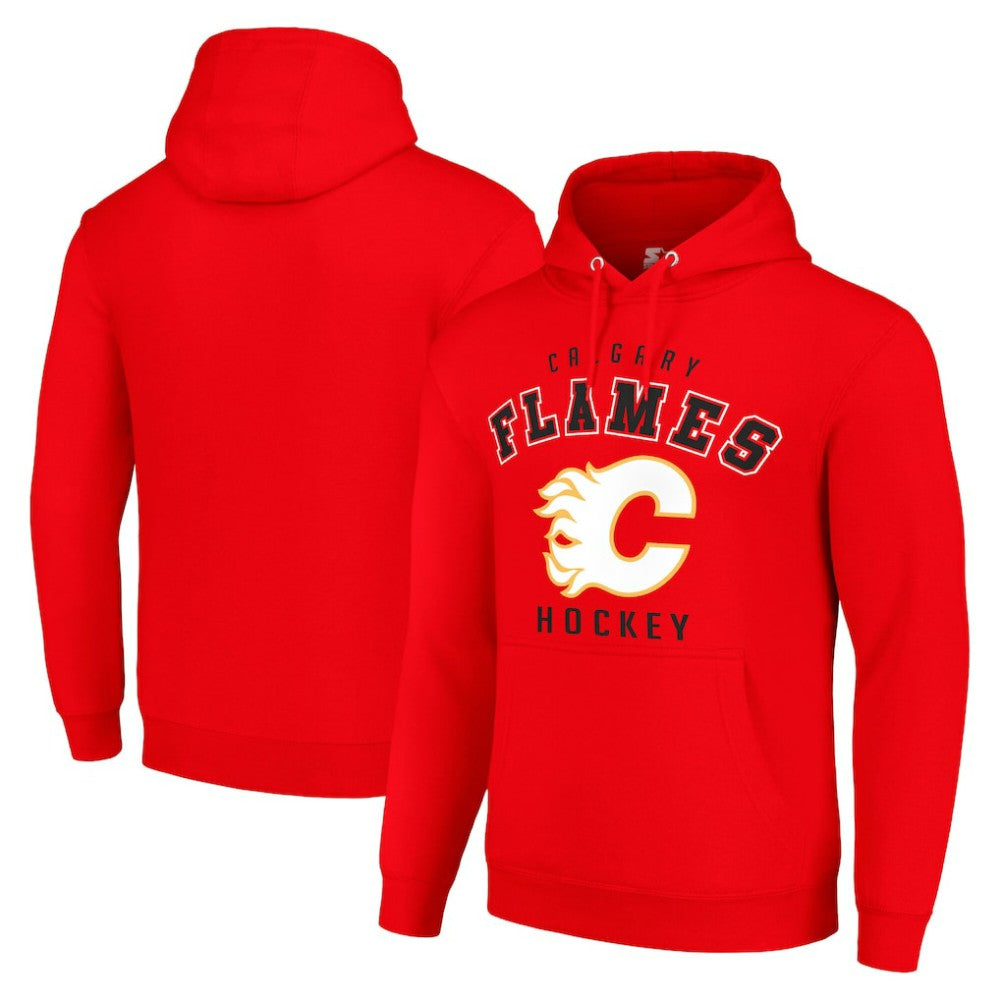Calgary Flames Starter Logo Pullover Hoodie