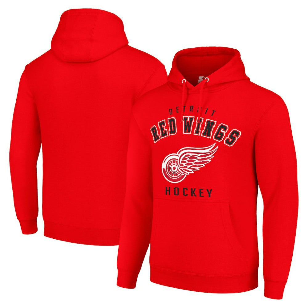 Detroit Red Wings Starter Logo Pullover Hoodie