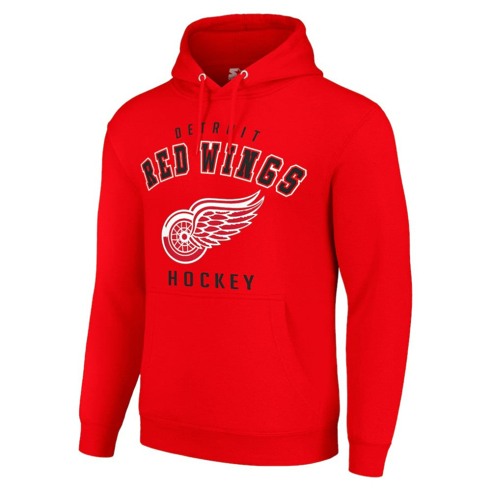 Detroit Red Wings Starter Logo Pullover Hoodie