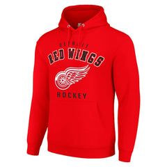 Detroit Red Wings Starter Logo Pullover Hoodie