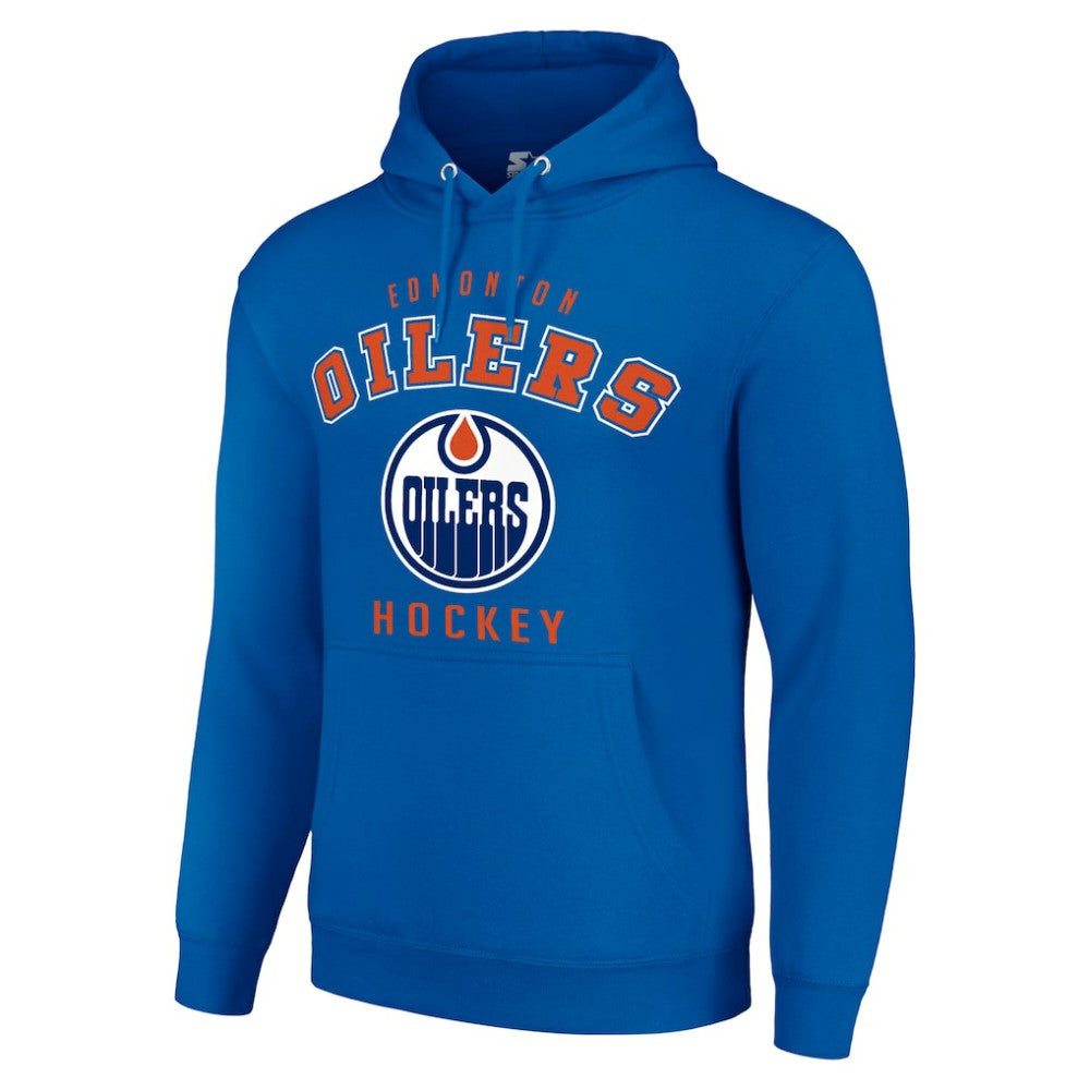 Edmonton Oilers Starter Logo Pullover Hoodie