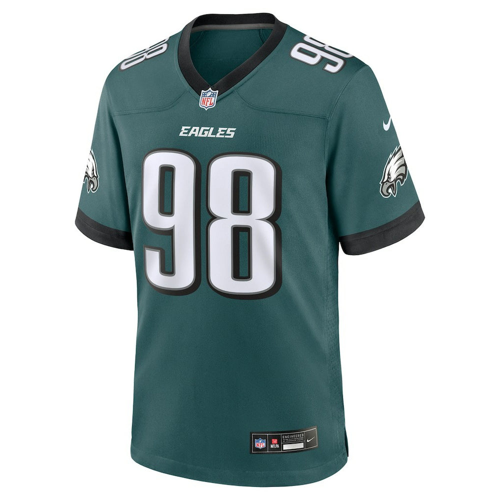 NFL Philadelphia Eagles Jalen Carter  Team Game Jersey