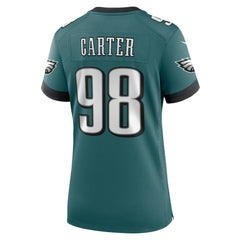 NFL Philadelphia Eagles Jalen Carter  Women's Team Game Jersey