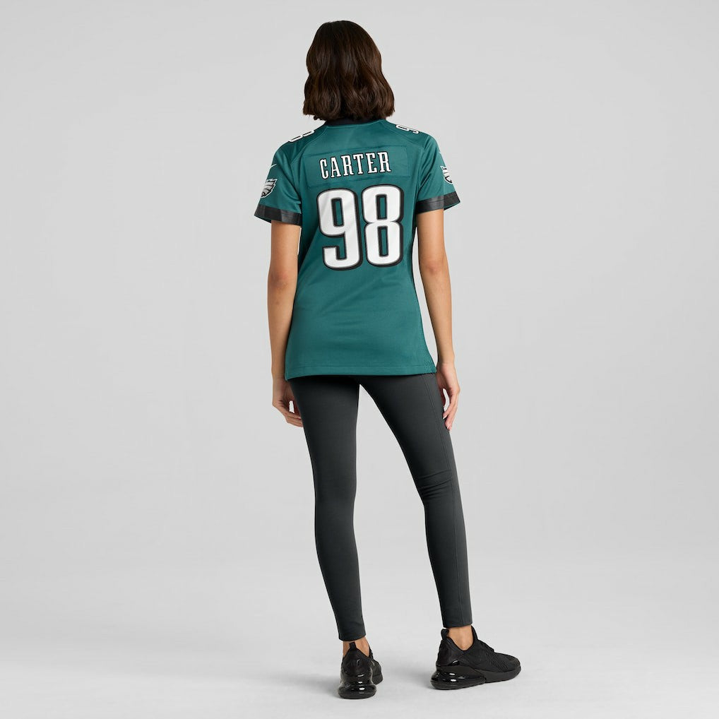 NFL Philadelphia Eagles Jalen Carter  Women's Team Game Jersey