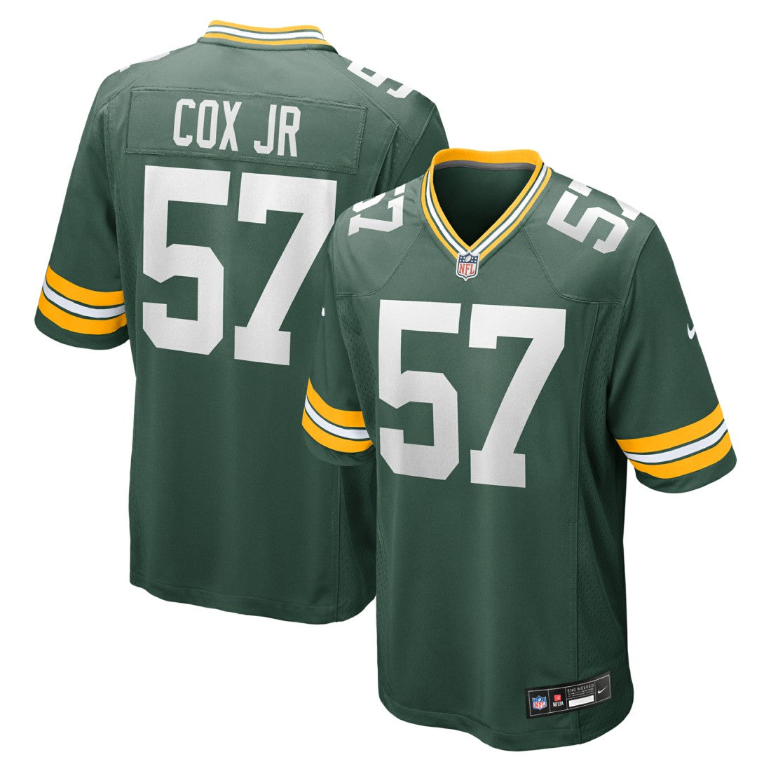 NFL Green Bay Packers Brenton Cox Jr.  Game Jersey