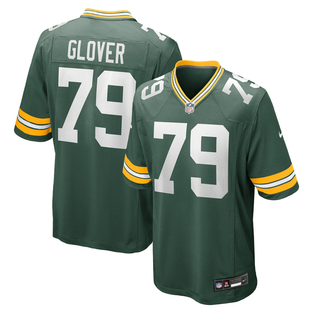NFL Green Bay Packers Travis Glover  Game Jersey