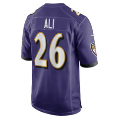 NFL Baltimore Ravens Rasheen Ali  Team Game Jersey
