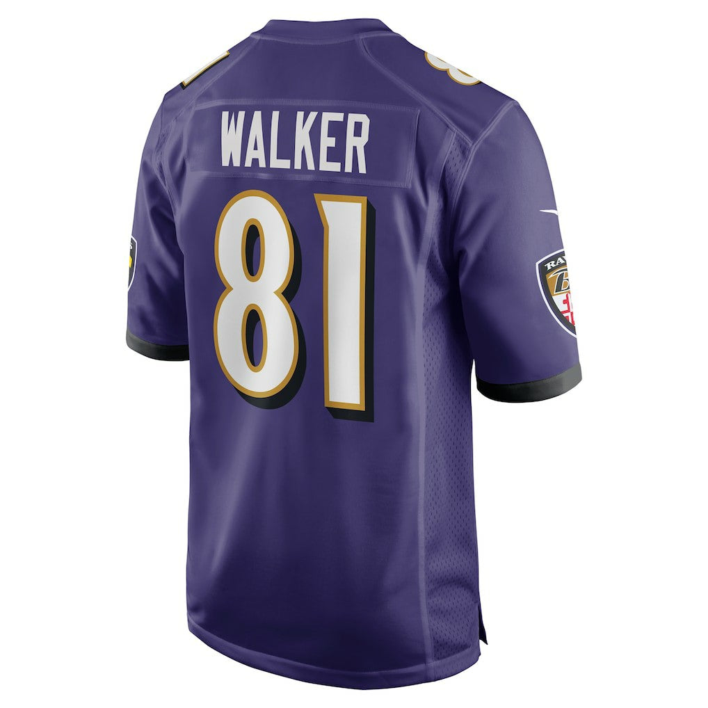 NFL Baltimore Ravens Devontez Walker  Team Game Jersey