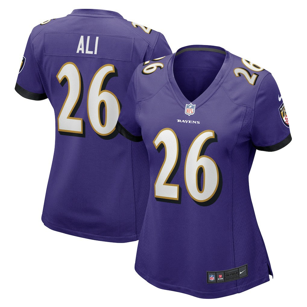 NFL Baltimore Ravens Rasheen Ali  Women's Game Jersey