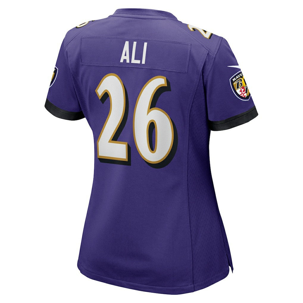 NFL Baltimore Ravens Rasheen Ali  Women's Game Jersey