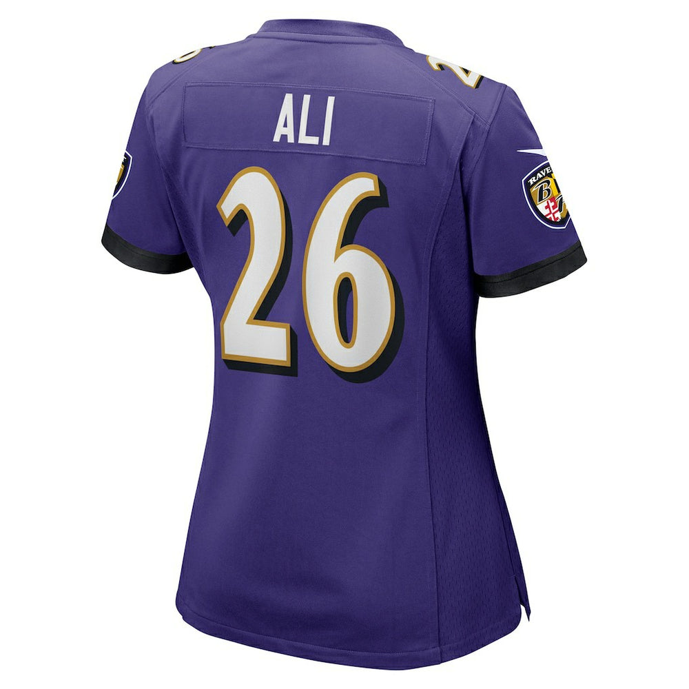 NFL Baltimore Ravens Rasheen Ali  Women's Game Jersey