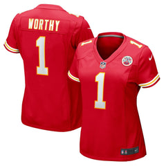 NFL Kansas City Chiefs Xavier Worthy  Women's Game Jersey